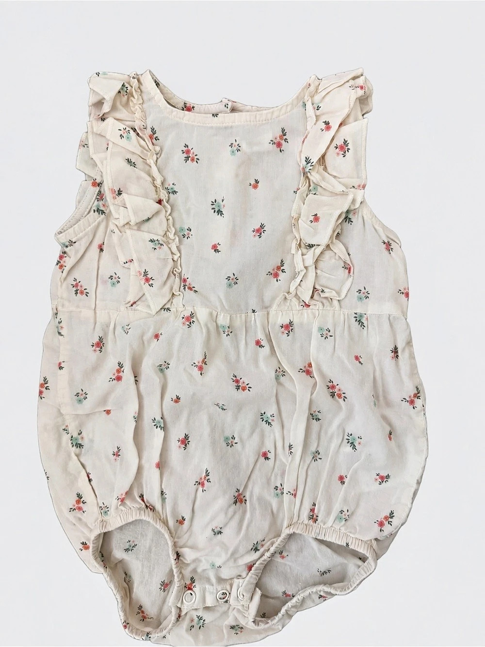 💛⚡️PICK 5/ $20 - H&M Floral Ruffle Romper Baby 18M